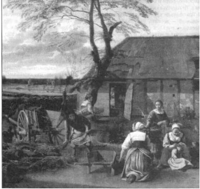 Ян Зиберехтс Крестьянское хозяйство 1660 г Фрагмент В любую минуту - фото 135