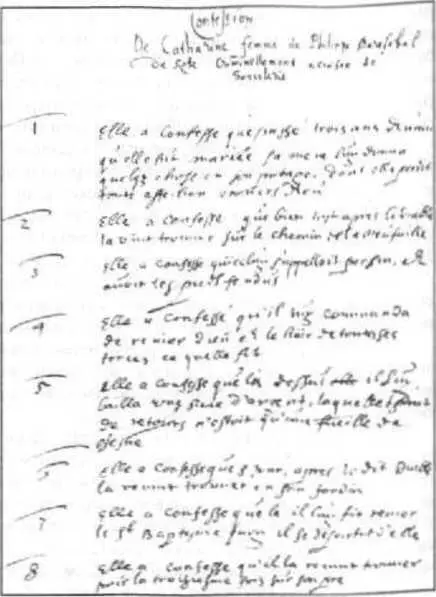 Протокол признаний Катарины жены Филипа де Рот Штейнталь Эльзас 1620 г - фото 170