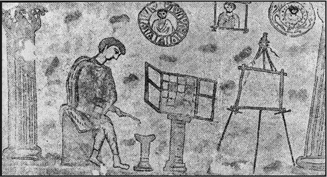 Рис 1 Исходная эмблема Боспорского форума художникэнкауст в мастерской - фото 1