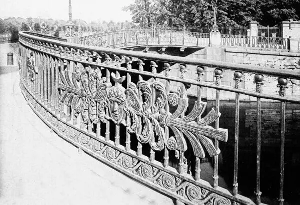 Трехколенный мост Решетка Фото 1900х гг Ампирные детали МалоКонюшенного и - фото 20