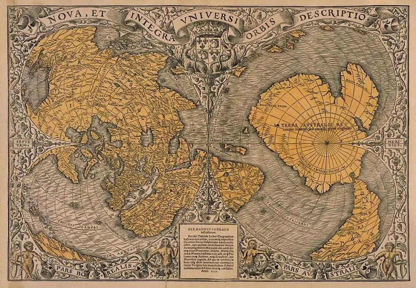 На глобусе Иоганна Шёнера 1515 года мы видим уже значительно более - фото 31