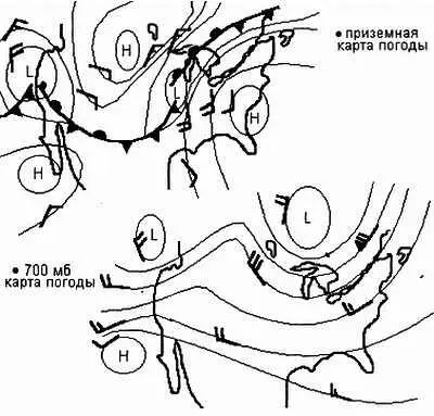 Рис 221 Карта погоды Из этой карты мы можем извлечь такую информацию - фото 190