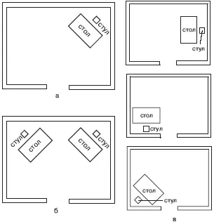 Рис 31 а б в Правильное расположение столов в офисе Рис 33 - фото 42