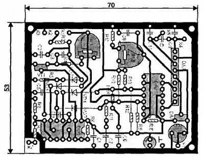 Рис 735 Печатная плата 735 Пятый вариант рулевой машинки - фото 173
