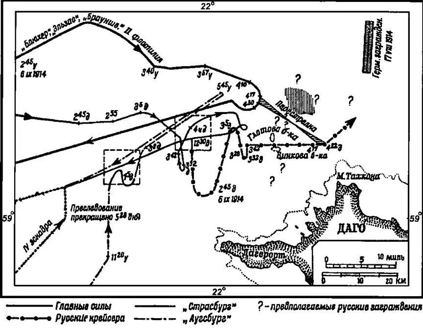 Операция германского флота у входа в Финский залив 24 августа 1914 г Начало - фото 43