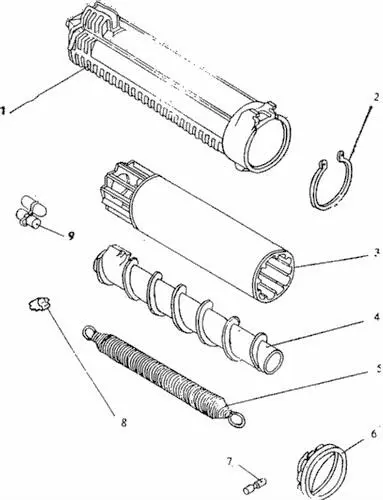 1 корпус магазина 2 пружинное кольцо 3 сепаратор 4 шнек 5 пружина - фото 21