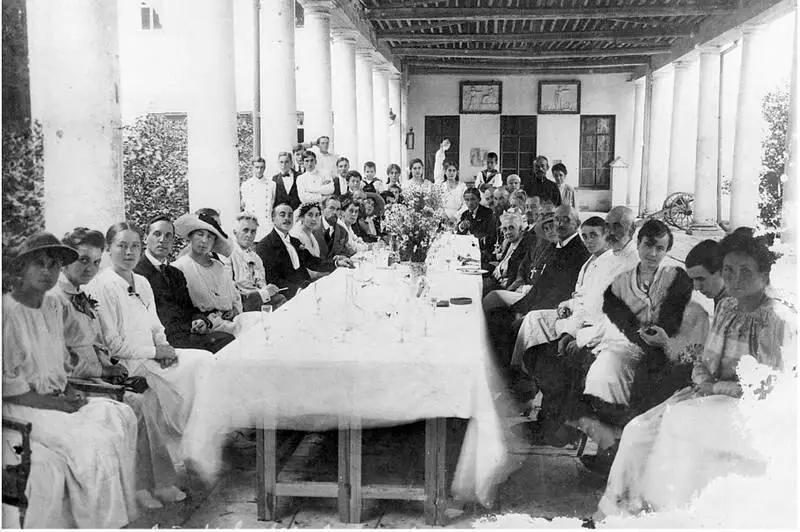 Свадьба Варвары Гудович и Владимира Оболенского Остафьево 7 августа 1921 - фото 32