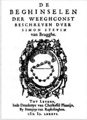 На обложке трактата De Beghinselen der Weeghconst Начала статики изображена - фото 1