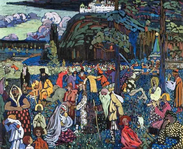 Пестрая жизнь 1907 Холст темпера 130 1625 см Мюнхен Городская галерея - фото 168