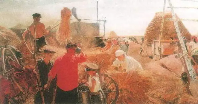 Колхозный ток 1949 Киевский музей русского искусства Жнец 19511952 - фото 38