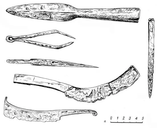 Рисунок 61 Аттика Перати бронзовые орудия ВСН 1962 р 667 fig 23 24 - фото 64