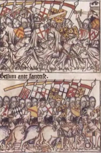 8 Гербовые знамена в рукописи Codex balduinum Трир ок 13351340 9 - фото 8
