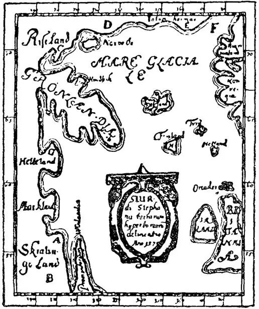 Рис 8 Карта исландца Сигурда Стефанссона 1570 г На карте показан Винланд - фото 8