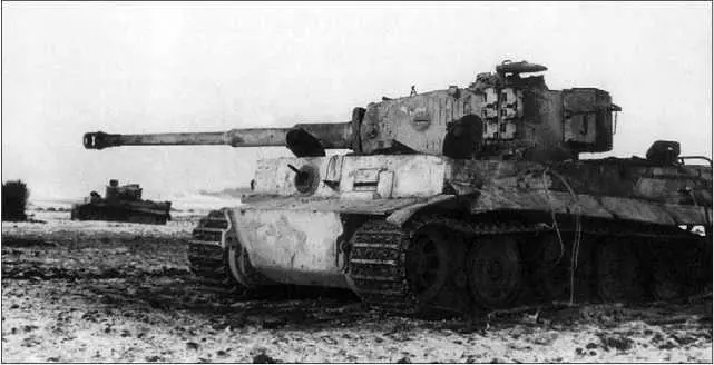 Тигры подбитые в районе Гиленкирхена Западный фронт зима 1945 года - фото 142