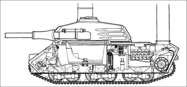 Компоновка танка VK 4502F Другие варианты проекта предложенные - фото 147