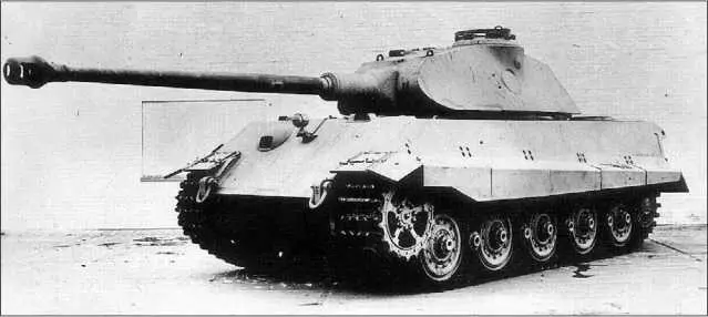 Вверху проект VK 4502Р Внизу первый прототип танка Тигр II шасси VI - фото 149