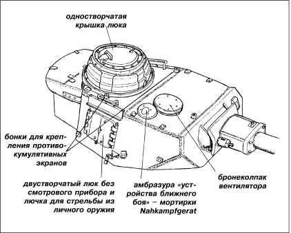 Характерные особенности башни танка PzIV AusfJ PzIV AusfH Танки - фото 131