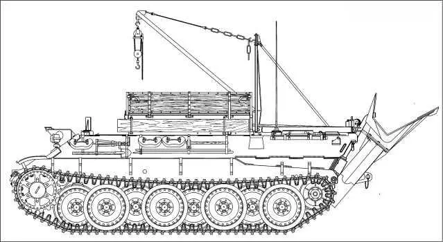 БРЭМ Bergepanther Поздний вариант Bergepanther AusfG на базе Пантеры - фото 265