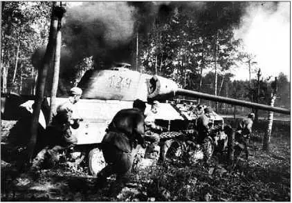 Горящая Пантера AusfA Прибалтика сентябрь 1944 года Последним крупным - фото 307