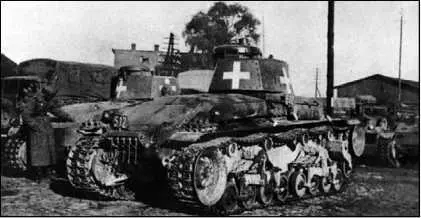 Танки Pz35t во время Польской кампании 1 я легкая дивизия Вермахта 1939 - фото 191