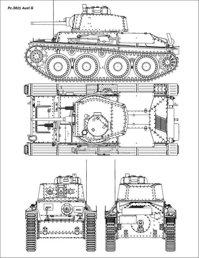 AusfS Одновременно с AusfF с мая по сентябрь 1941 года выпускались танки - фото 226