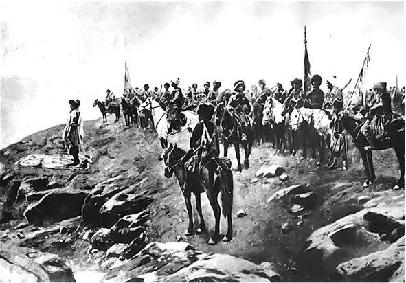 Кавказская война 18171864 Военное построение Литография XIX век Шакрилов - фото 12
