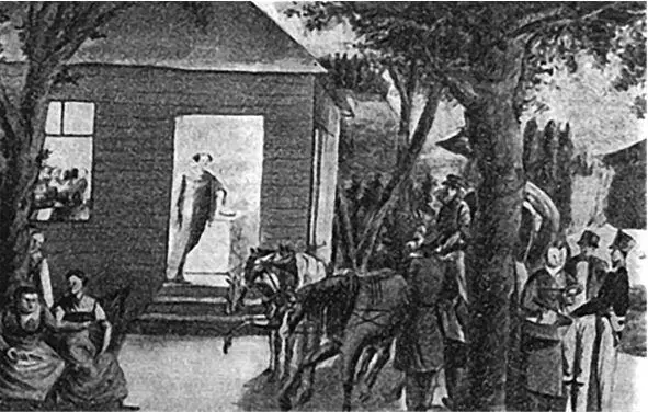 Вход на бал в Альтвассере 23 июня 1813 г Рисунок А В Чичерина Военный - фото 29