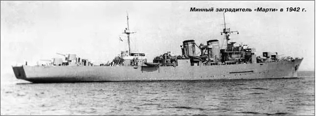 Минный заградитель Марти в 1942 г В первых числах ноября минный заградитель - фото 155