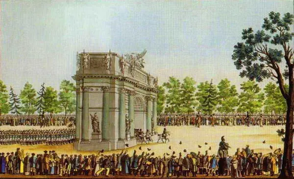 Возвращение гвардейских полков в Петербург 30 июля 1814 года Рисунок неизв - фото 7
