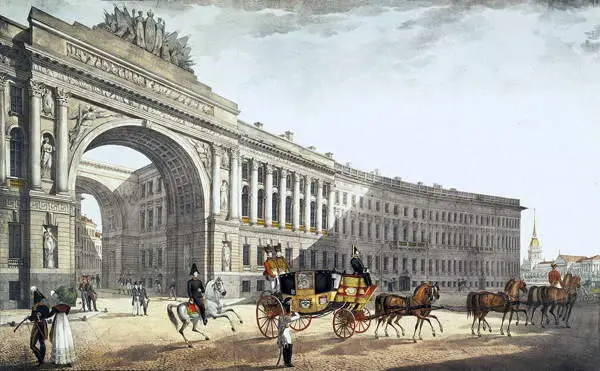 На Дворцовой площади Литография К Беггрова 1822 г Продажа людей без земли - фото 30