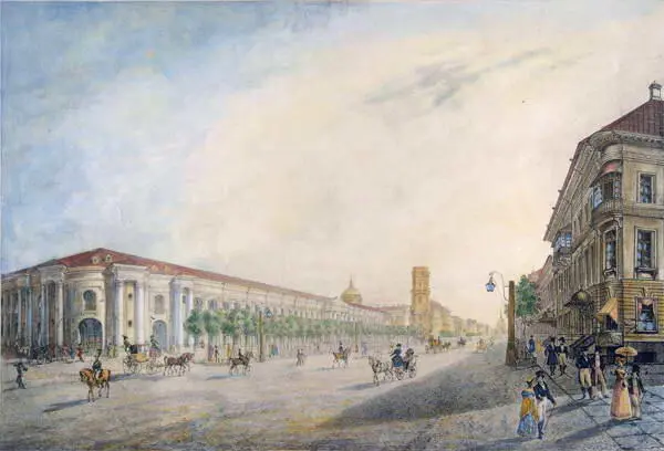 Большой Гостиный двор Литография К Беггрова по рисунку Е Есакова 1820е гг - фото 104