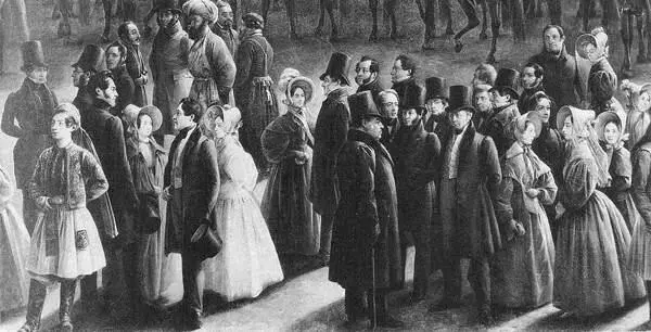 Парад на Царицыном лугу Картина Г Чернецова 18311837 Фрагмент Среди - фото 179