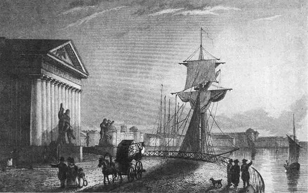 Здание Горного института Гравюра по рисунку А Горностаева 1834 г Инженеров - фото 237