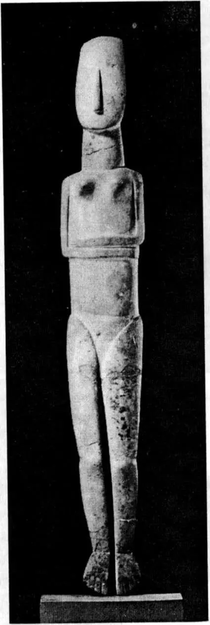 Кикладский идол с острова Аморгос Между 26002300 гг до нэ Уже в III тыс - фото 1