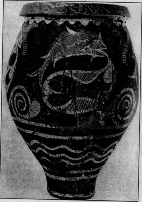 Минойская ваза стиля Камарес из Феста Между 19001700 гг до нэ Перемещения - фото 2