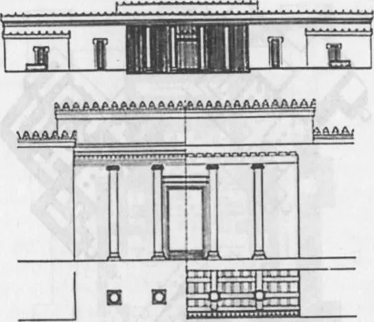 Ил 63 Реконструкция внешнего облика храма Окса в Тахти Сангине Ил 64 - фото 70