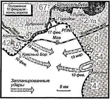 Однако отход немцев с южного берега Ладоги из Липки и Шлиссельбурга стал - фото 27