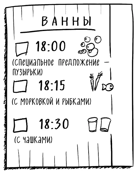 Эту конкретную проблему я решила составив расписание приема ванн Предложила - фото 39
