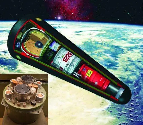 Рис 218 Схема ядерной боеголовки устройства автоматики которой размещены в - фото 106