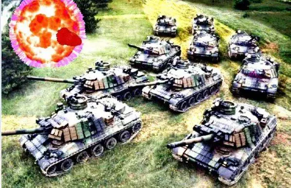 Рис 55 Сверху приготовления к опыту Один из объектов испытания танк - фото 191