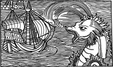 Нападение кита на судно в Море Мрака по описанию Олауса Магнуса Эта книга - фото 3