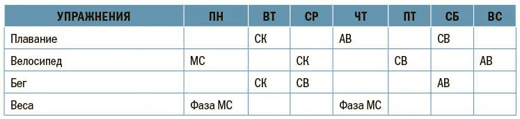 Таблица 92б Пример тренировок в базовый период 2 при обратной линейной - фото 47