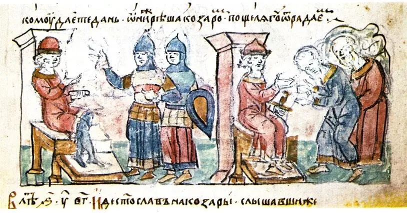 Объявление войны киевским князем Одним из аргументов в пользу древности факта - фото 12