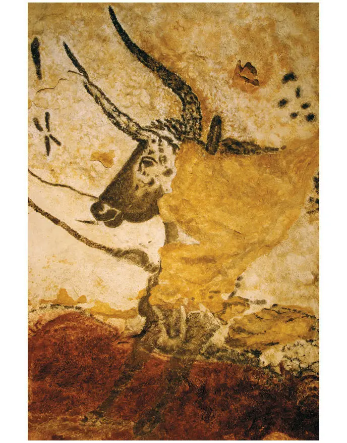 05 ГОЛОВА БЫКА Фрагмент росписи Наскальная живопись 1815 тыс лет до н - фото 5
