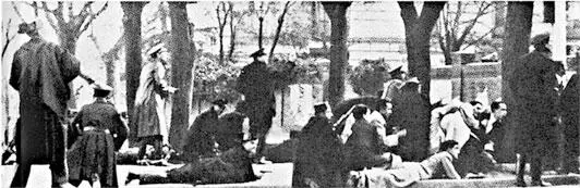 Апрель 1936 г Перестрелка вспыхнувшая во время похорон офицера Гражданской - фото 20