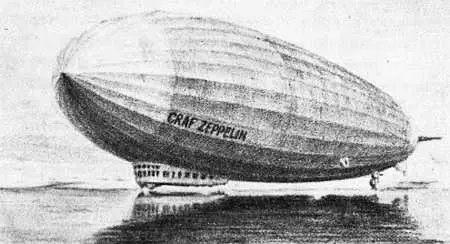 Рис 122 Предварительный полет дирижабля Цеппелин LZ127 в Арктику в августе - фото 109