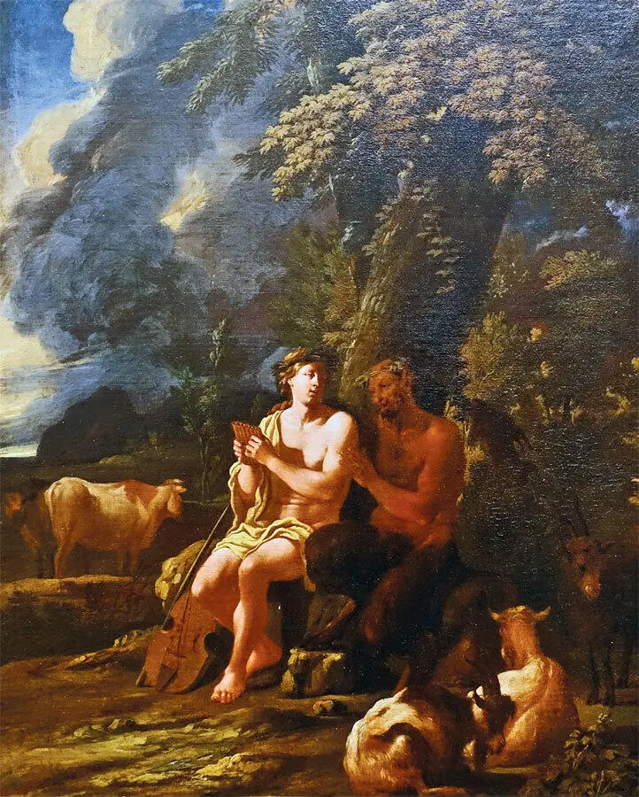 Питер Мулир Младший Пан и Дафнис ок 16681676 Музей искусств Блэнтона - фото 29