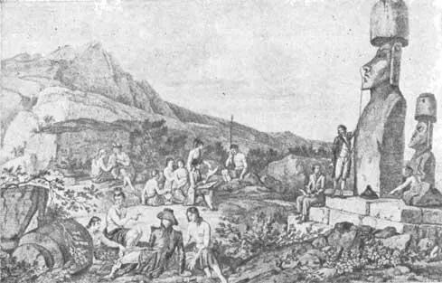 Зарисовка сделанная Д де Ванси на ове Пасхи в 1786 г Только в 80е годы - фото 76