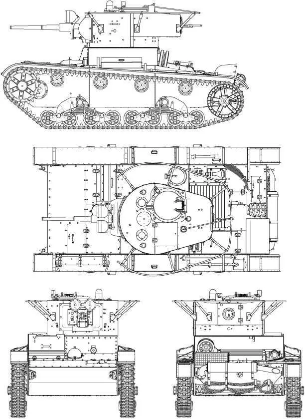 Радийный танк Т26 выпуска конца 19361937 годов Машина имеет сварной корпус - фото 56