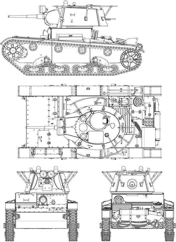 Радийный танк Т26 выпуска 1938 года Машина имеет коническую башню со сварной - фото 68